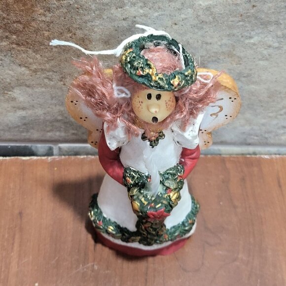 Designs by Diana Angel 2812 Holding Candle Figurine Red Hair 1991 - Picture 6 of 12
